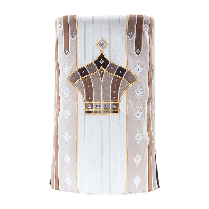 Velvet Torah Mantle - Style #939 - Taupe