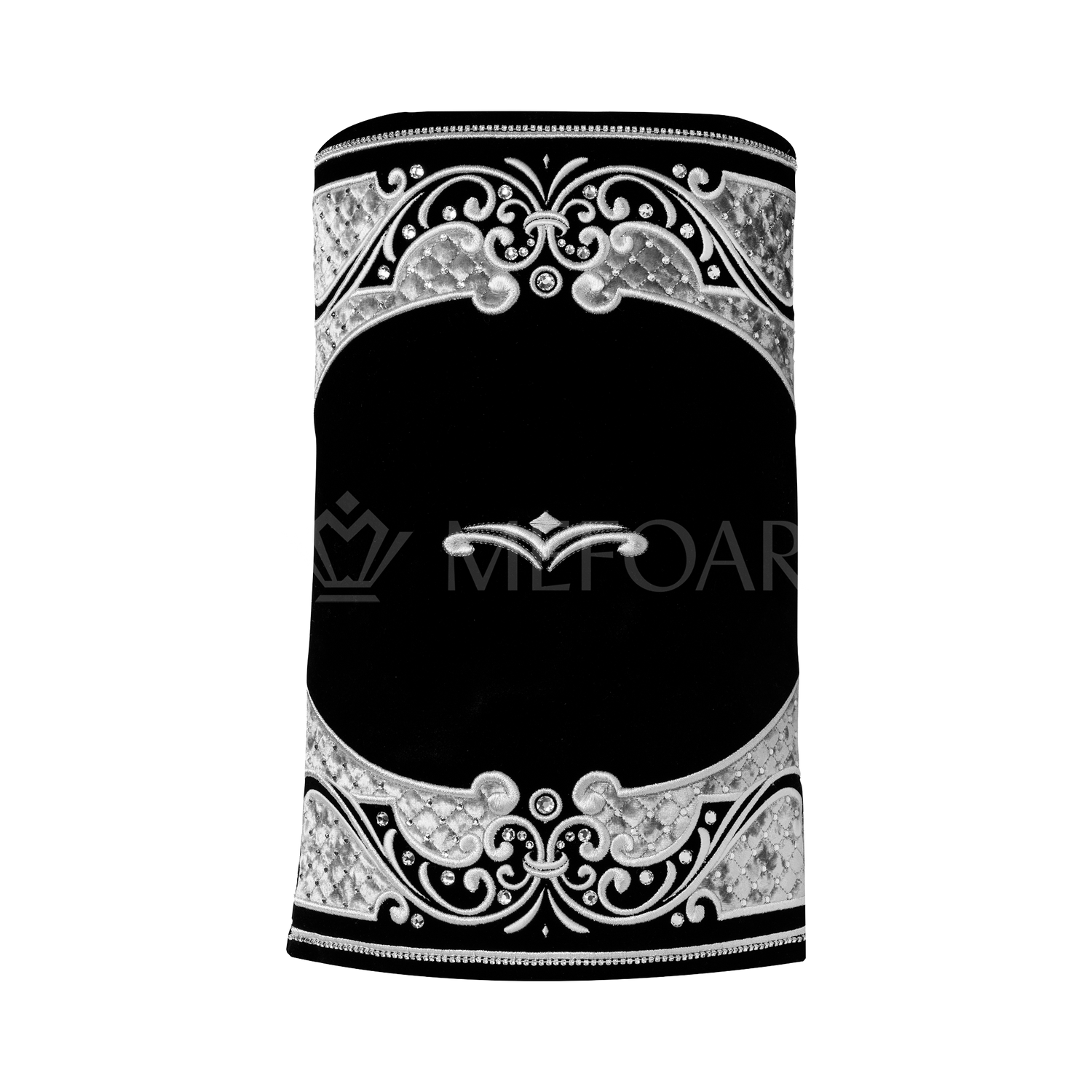 Velvet Torah Mantle - Style 805 - Black - Image 3