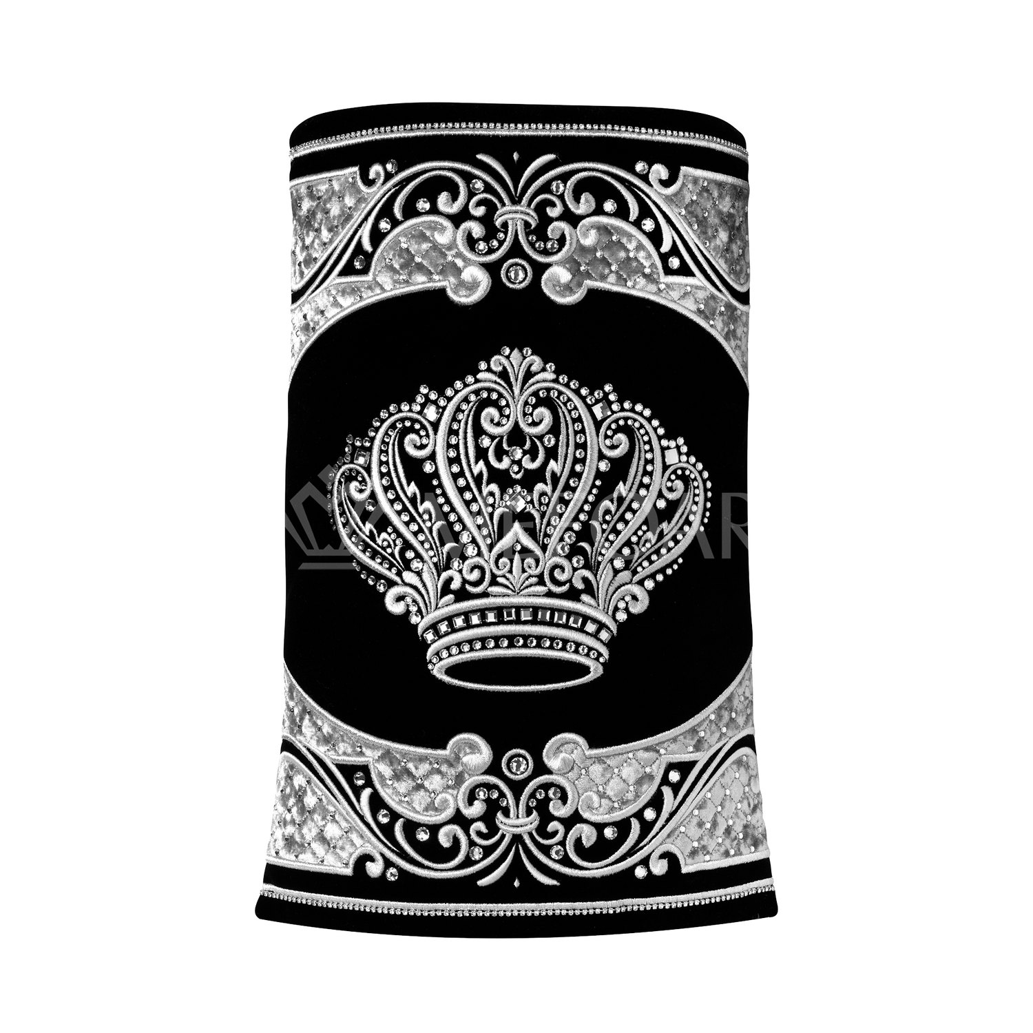 Velvet Torah Mantle - Style 805 - Black - Image 2