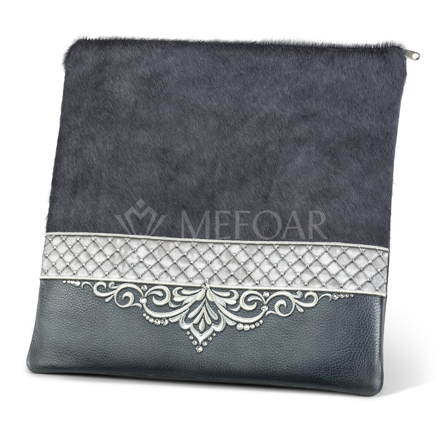 Tallis and Tefillin Bag Design #323 - Livid Fur and Leather - Tallis Bags view 2 | Judaica Square Lakewood