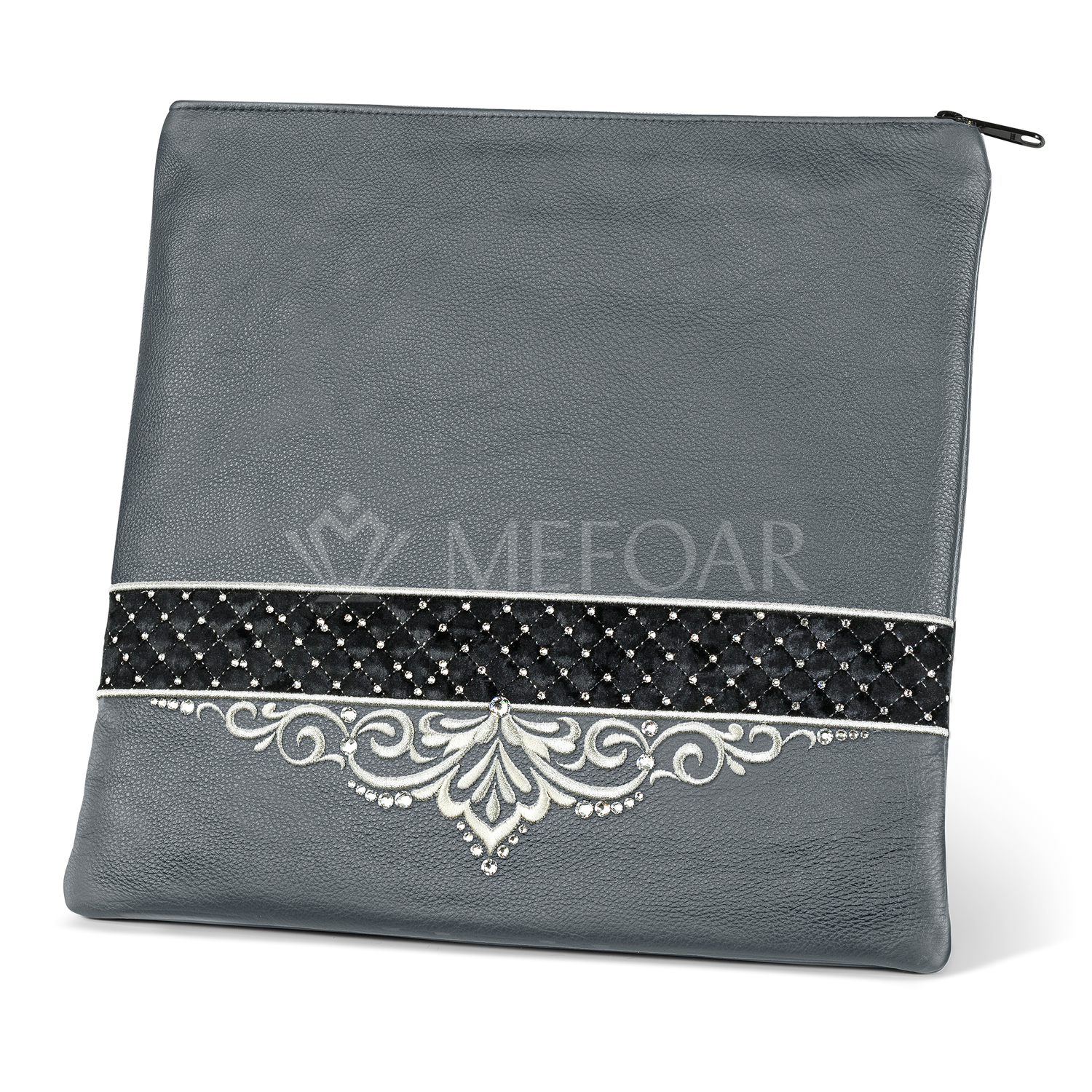 Tallis and Tefillin Bag Design #323 - Solid Leather - Tallis Bags view 2 | Judaica Square Lakewood