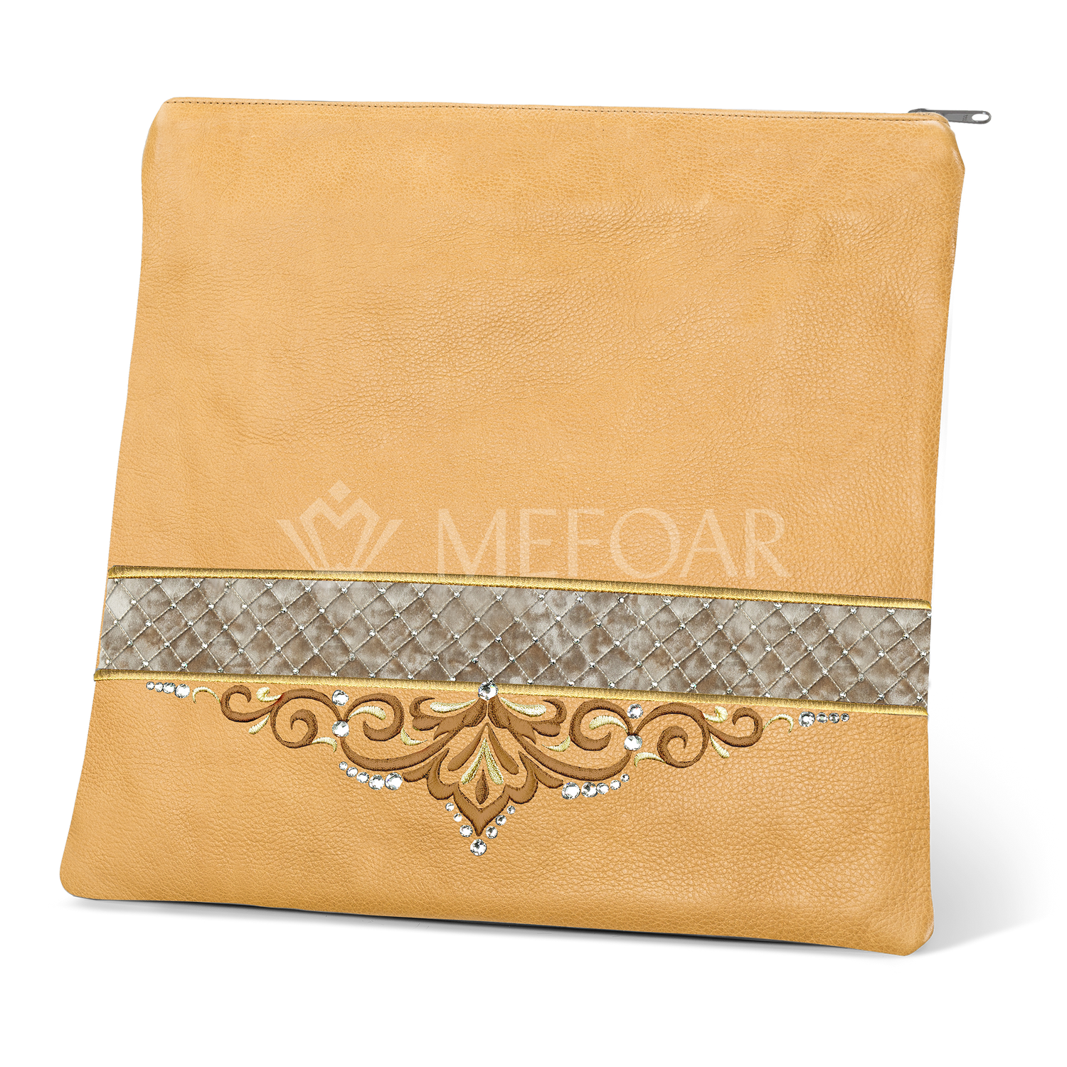 Tallis and Tefillin Bag Design #323 - Solid Leather - Tallis Bags view 4 | Judaica Square Lakewood