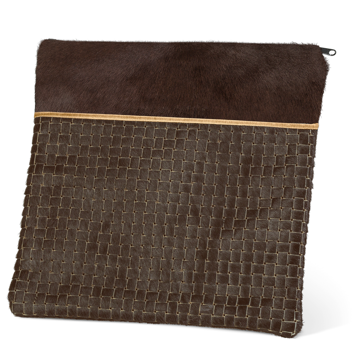 Tallis and Tefillin Bag Design #324 - Brown Woven Fur - Tallis Bags