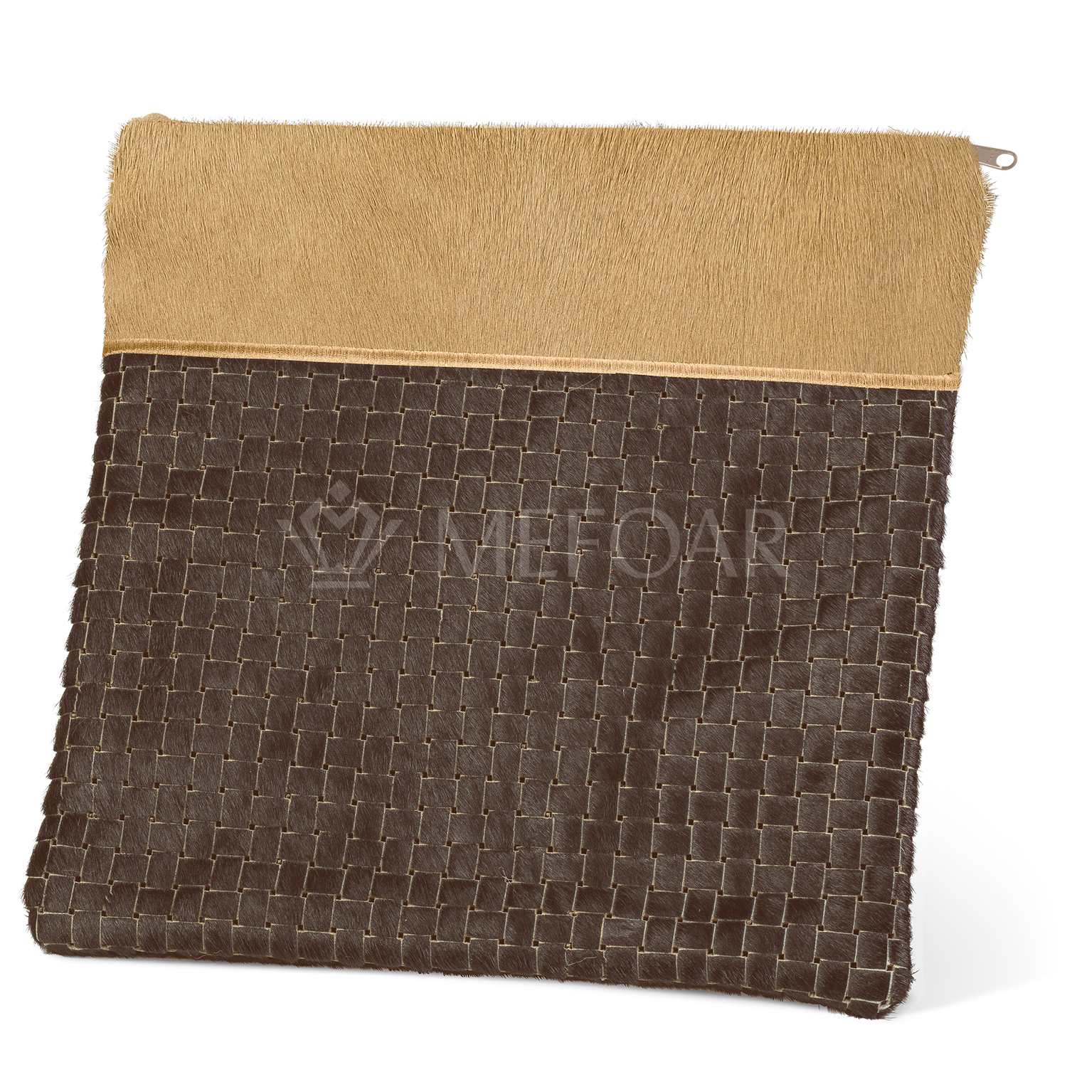 Tallis and Tefillin Bag Design #324 - Brown Woven Fur - Tallis Bags view 2 | Judaica Square Lakewood