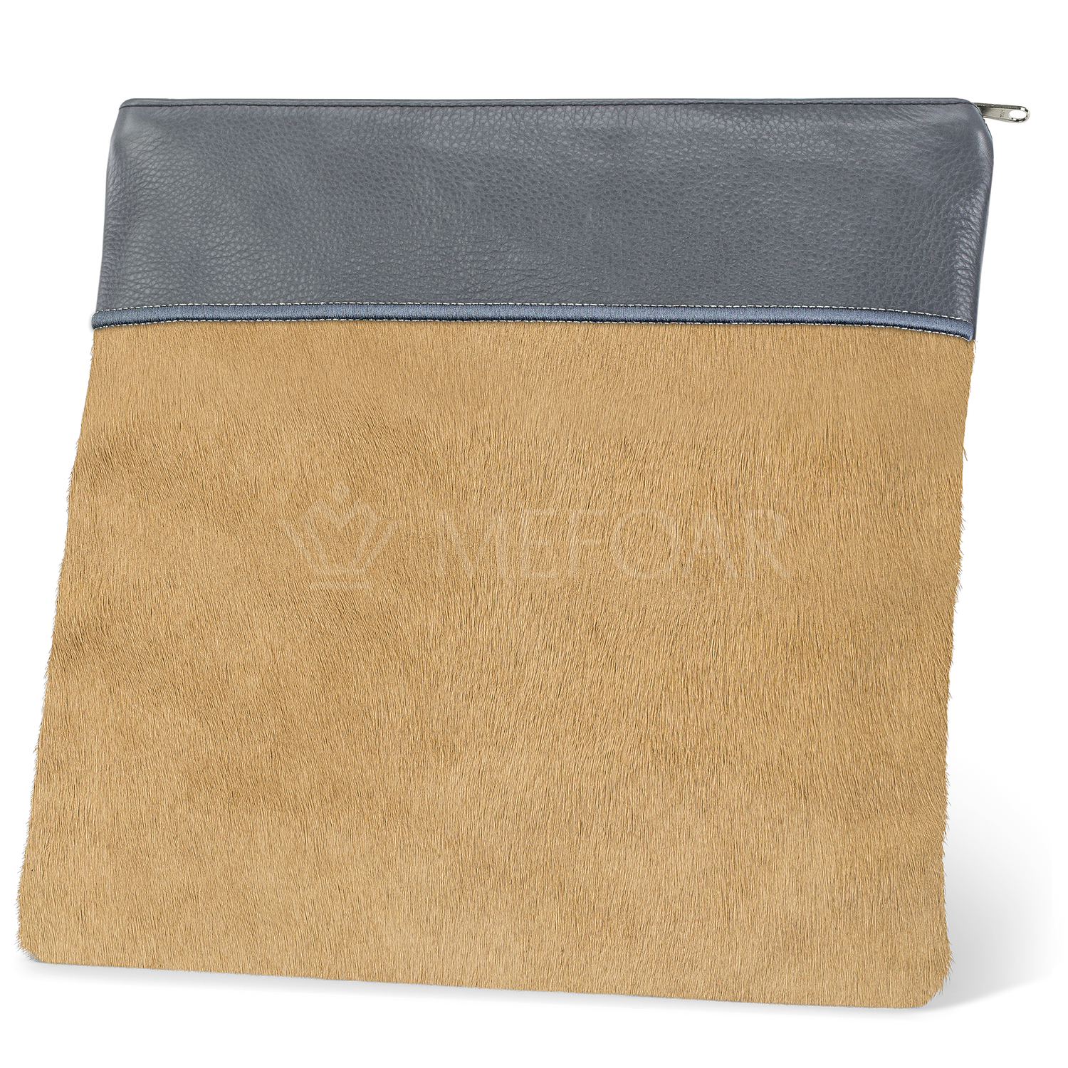 Tallis and Tefillin Bag Design #324 - Camel Fur with Leather - Tallis Bags view 2 | Judaica Square Lakewood