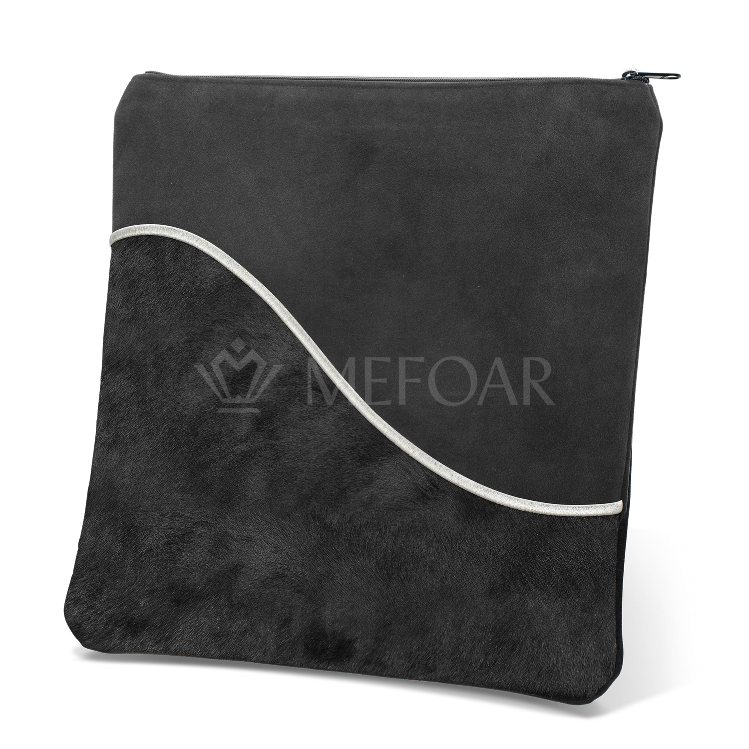 Tallis and Tefillin Bag Design #325 - Fur with Suede - Tallis Bags view 2 | Judaica Square Lakewood
