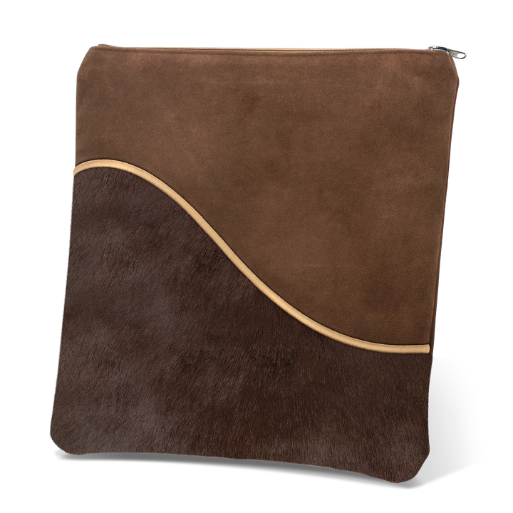 Tallis and Tefillin Bag Design #325 - Fur with Suede - Tallis Bags
