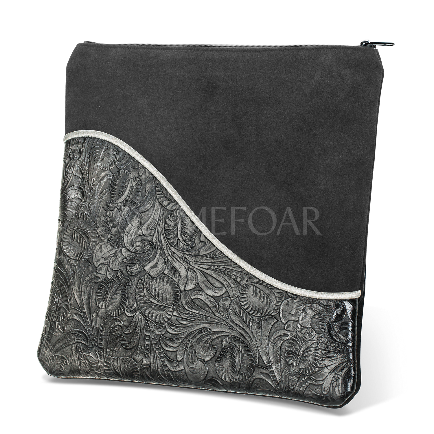 Tallis and Tefillin Bag Design #325 - Exotic Leather and Suede - Tallis Bags view 2 | Judaica Square Lakewood