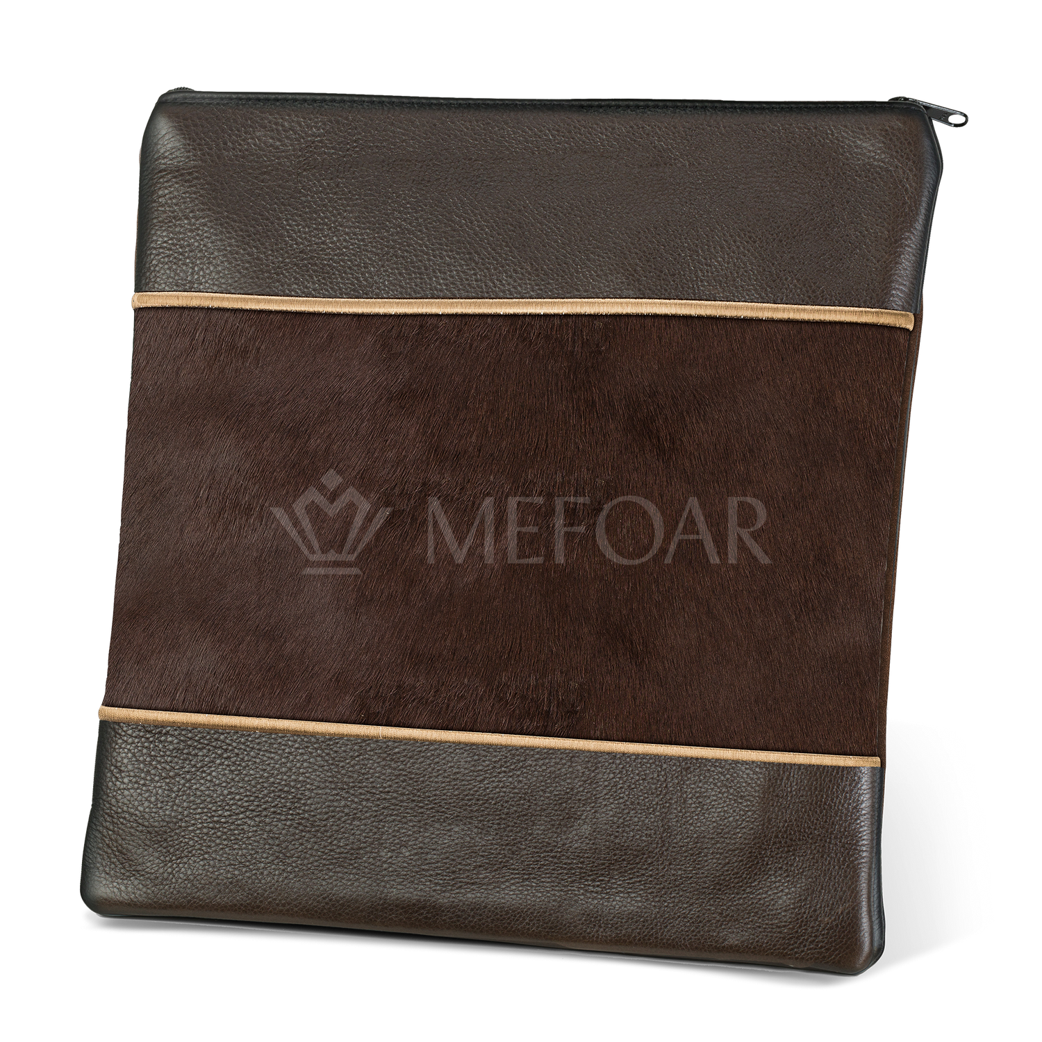 Tallis and Tefillin Bag Design #326 - Leather and Fur - Tallis Bags view 3 | Judaica Square Lakewood