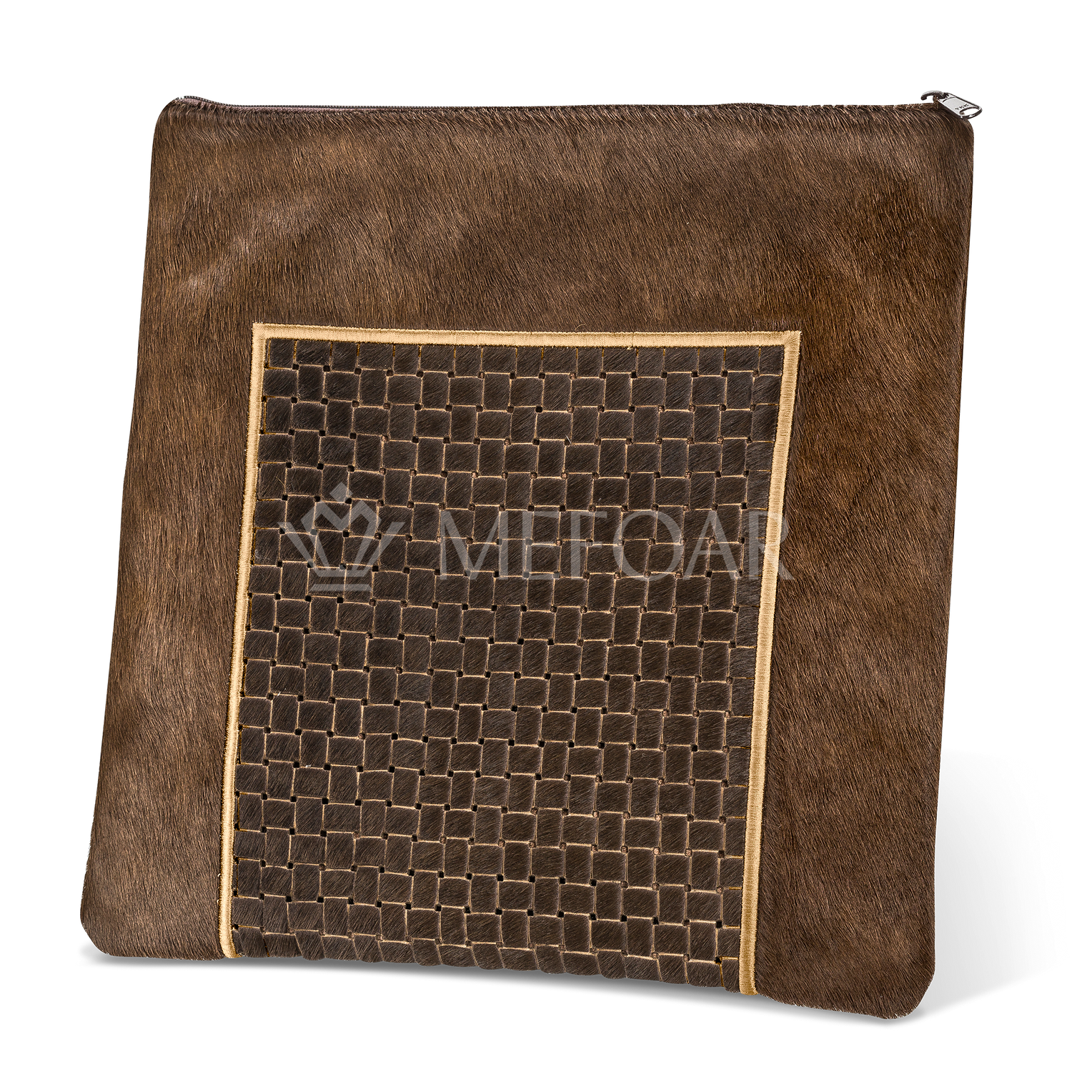 Tallis and Tefillin Bag Design #327 - Brown Woven Fur - Tallis Bags view 2 | Judaica Square Lakewood