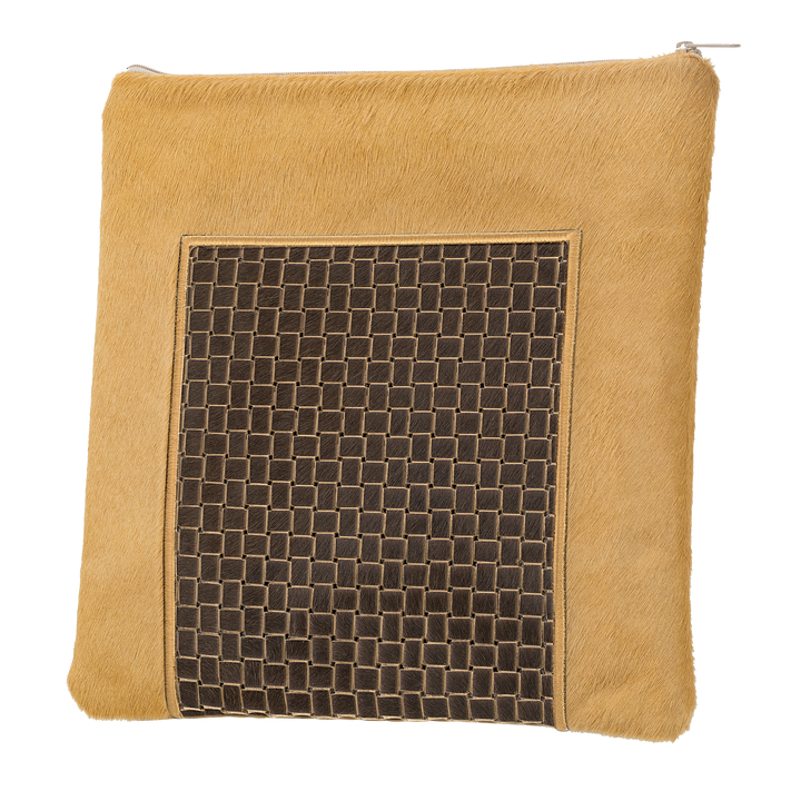 Tallis and Tefillin Bag Design #327 - Brown Woven Fur - Tallis Bags
