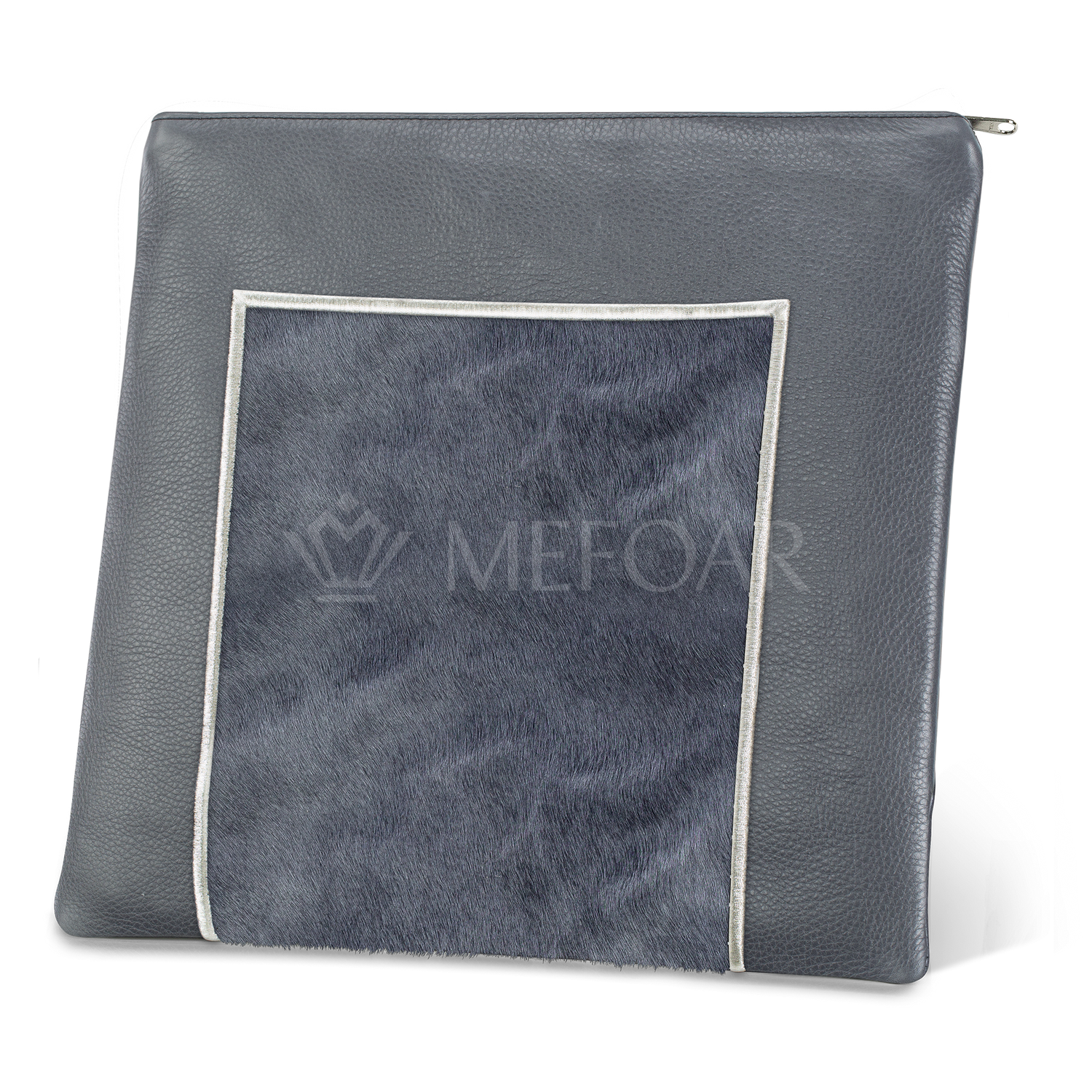 Tallis and Tefillin Bag Design #327 - Livid Leather and Fur - Tallis Bags view 3 | Judaica Square Lakewood