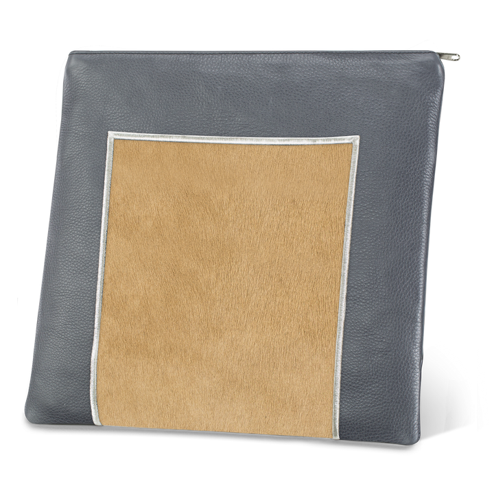 Tallis and Tefillin Bag Design #327 - Livid Leather and Fur - Tallis Bags
