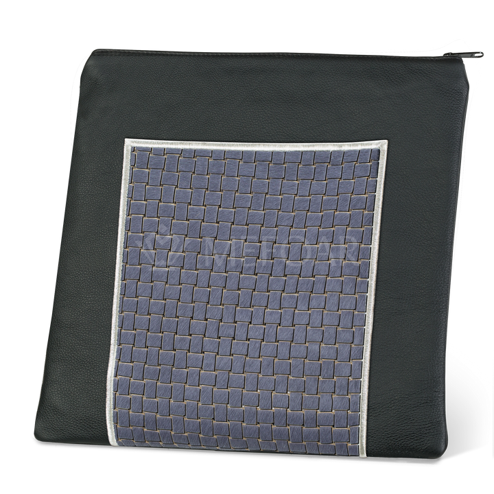 Tallis and Tefillin Bag Design #327 - Livid Woven Fur with Leather - Tallis Bags