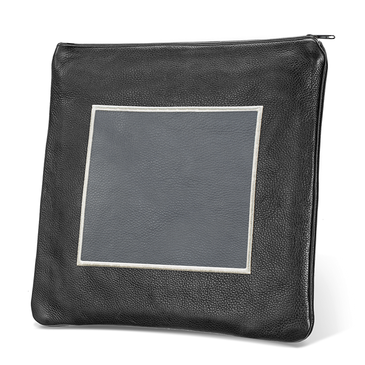 Tallis and Tefillin Bag Design #328 - Black and Livid Leather - Tallis Bags