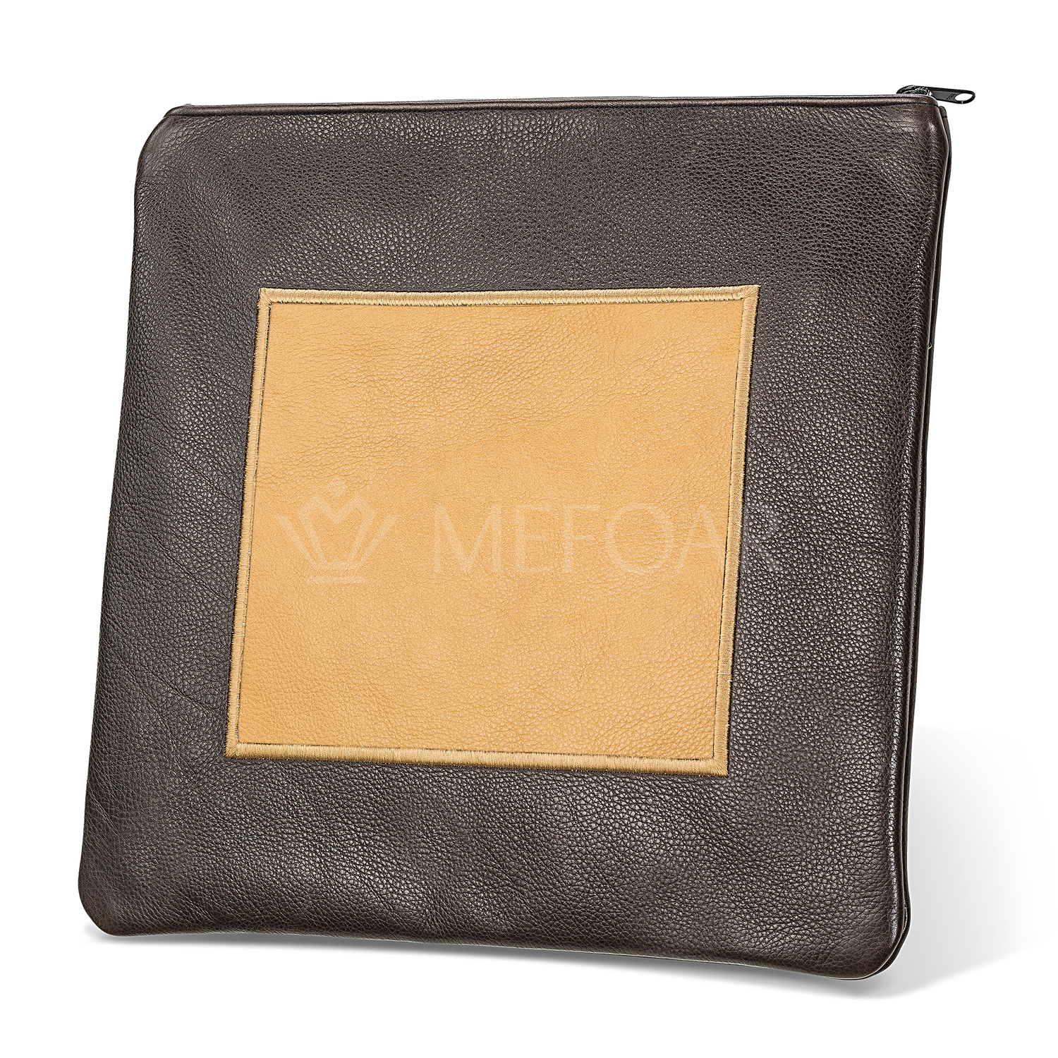 Tallis and Tefillin Bag Design #328 - Camel and Brown Leather - Tallis Bags view 2 | Judaica Square Lakewood