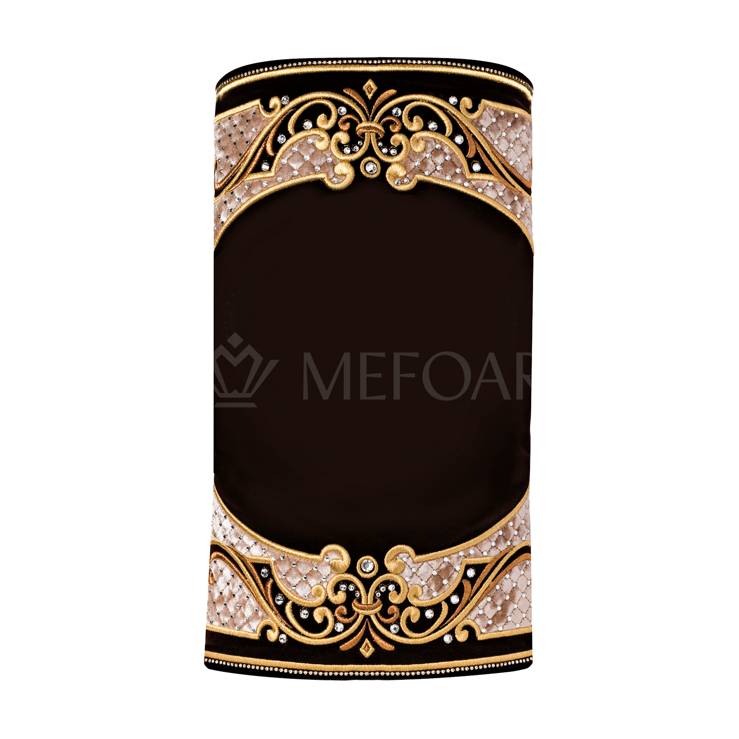 Velvet Torah Mantle - Style 805 - Brown - Image 3