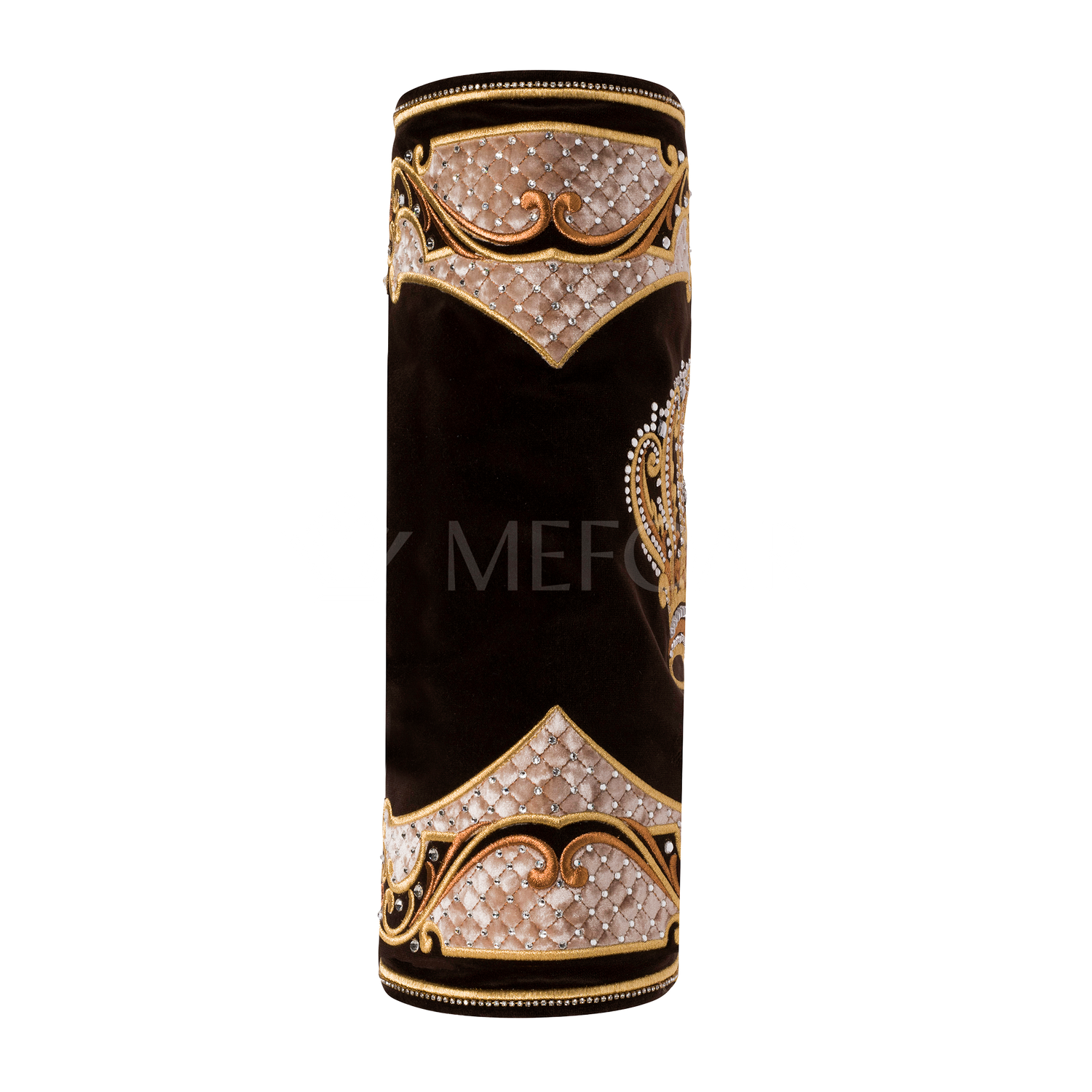 Velvet Torah Mantle - Style 805 - Brown - Image 4