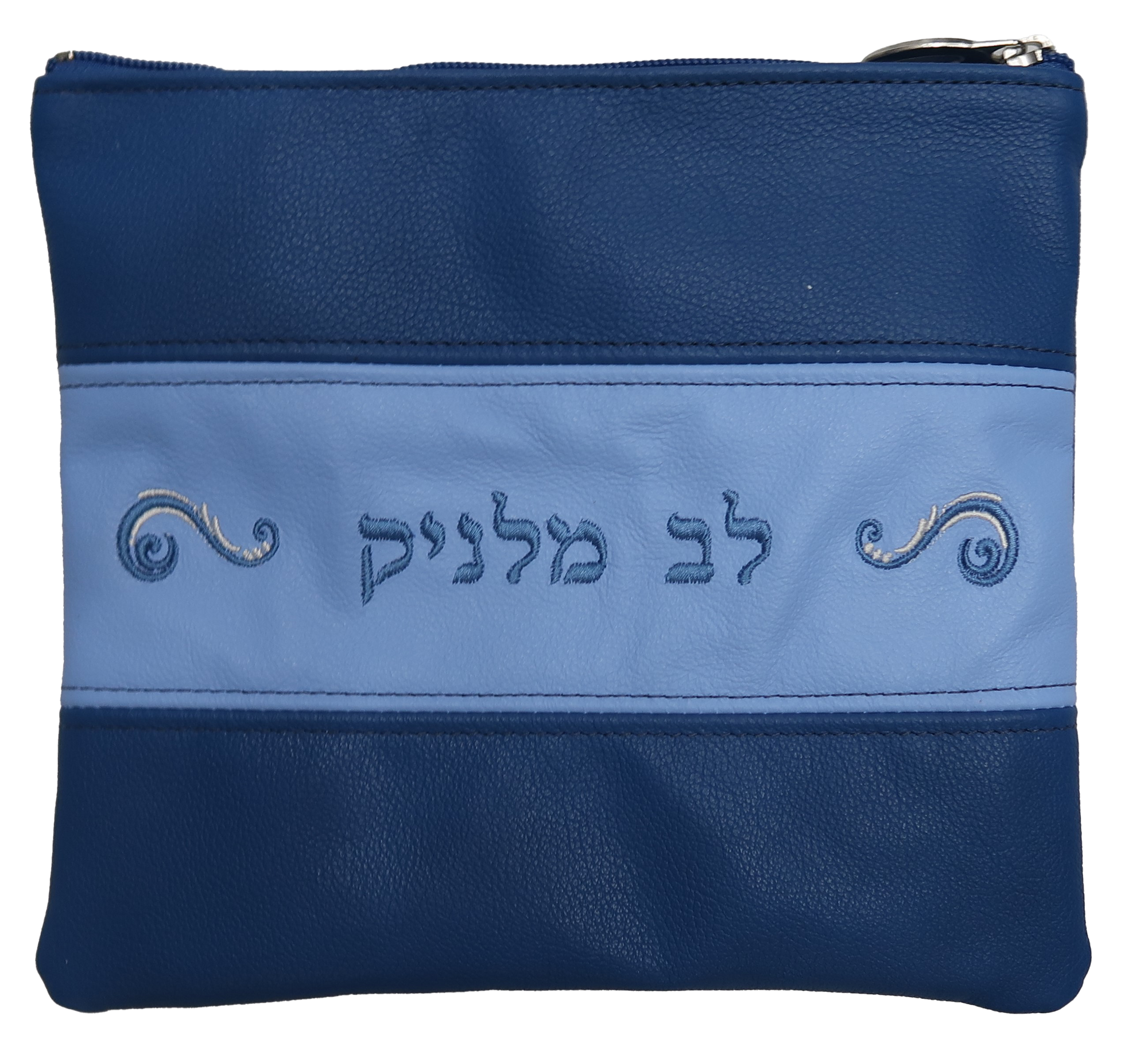 Prestige Contemporary Leather Tallit & Tefillin Bag (340C-BL)