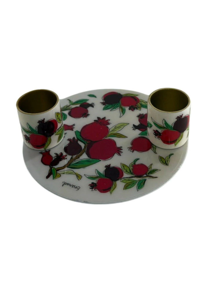 Painted Double Candle Holder