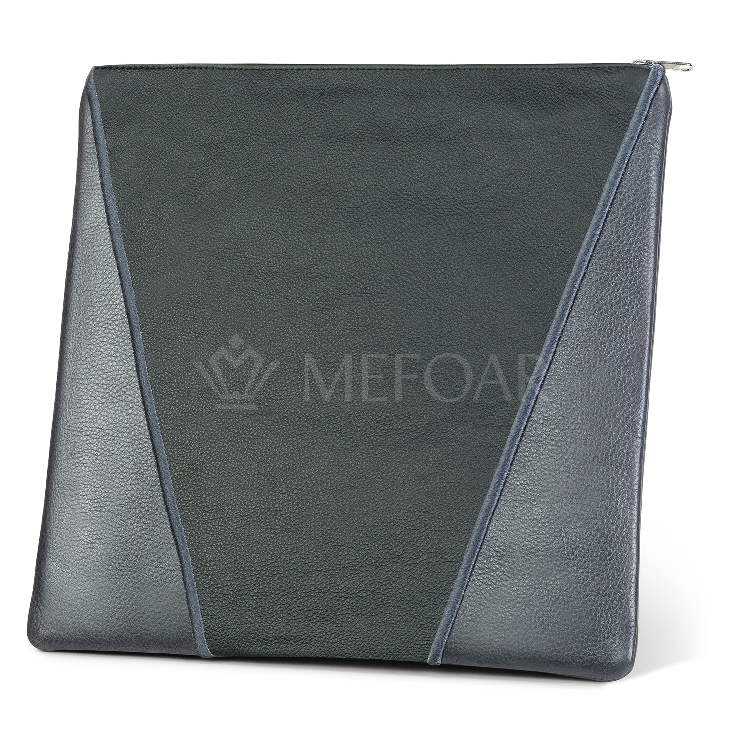 Tallis and Tefillin Bag Design #342 - Black and Livid Leather - Tallis Bags view 2 | Judaica Square Lakewood