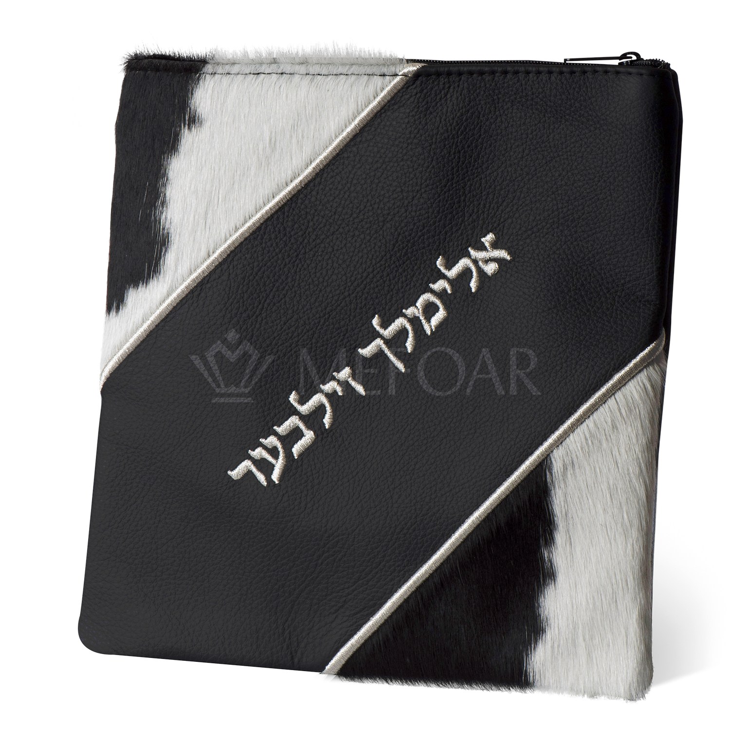 Tallis and Tefillin Bag Design #343 - Leather and Fur - Tallis Bags view 2 | Judaica Square Lakewood