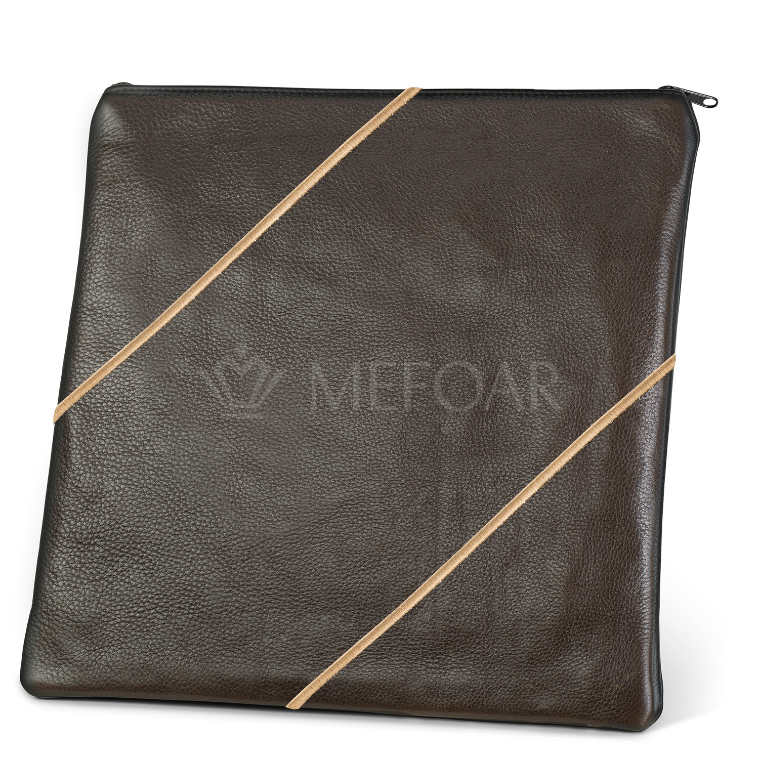Tallis and Tefillin Bag Design #343 - Solid Leather - Tallis Bags view 3 | Judaica Square Lakewood