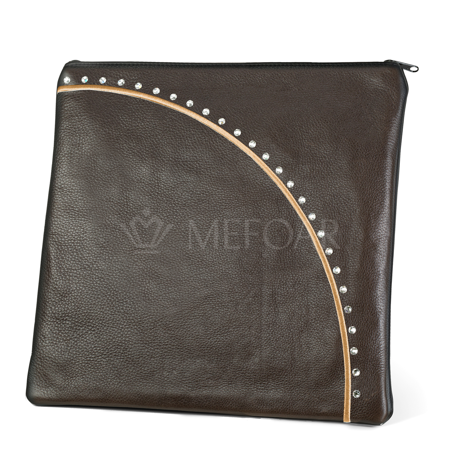 Tallis and Tefillin Bag Design #344 - Solid Leather - Tallis Bags view 3 | Judaica Square Lakewood