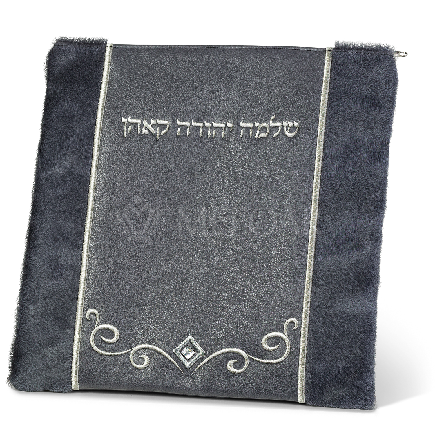 Tallis and Tefillin Bag Design #345 - Livid Fur and Leather - Tallis Bags view 2 | Judaica Square Lakewood