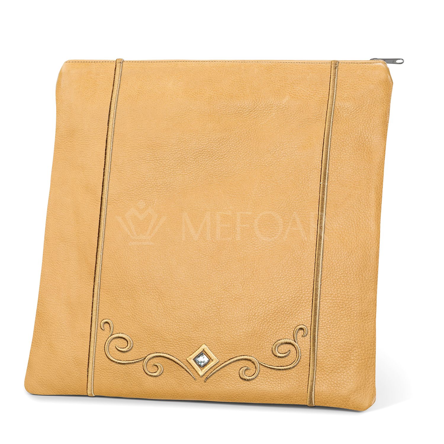 Tallis and Tefillin Bag Design #345 - Solid Leather - Tallis Bags view 4 | Judaica Square Lakewood