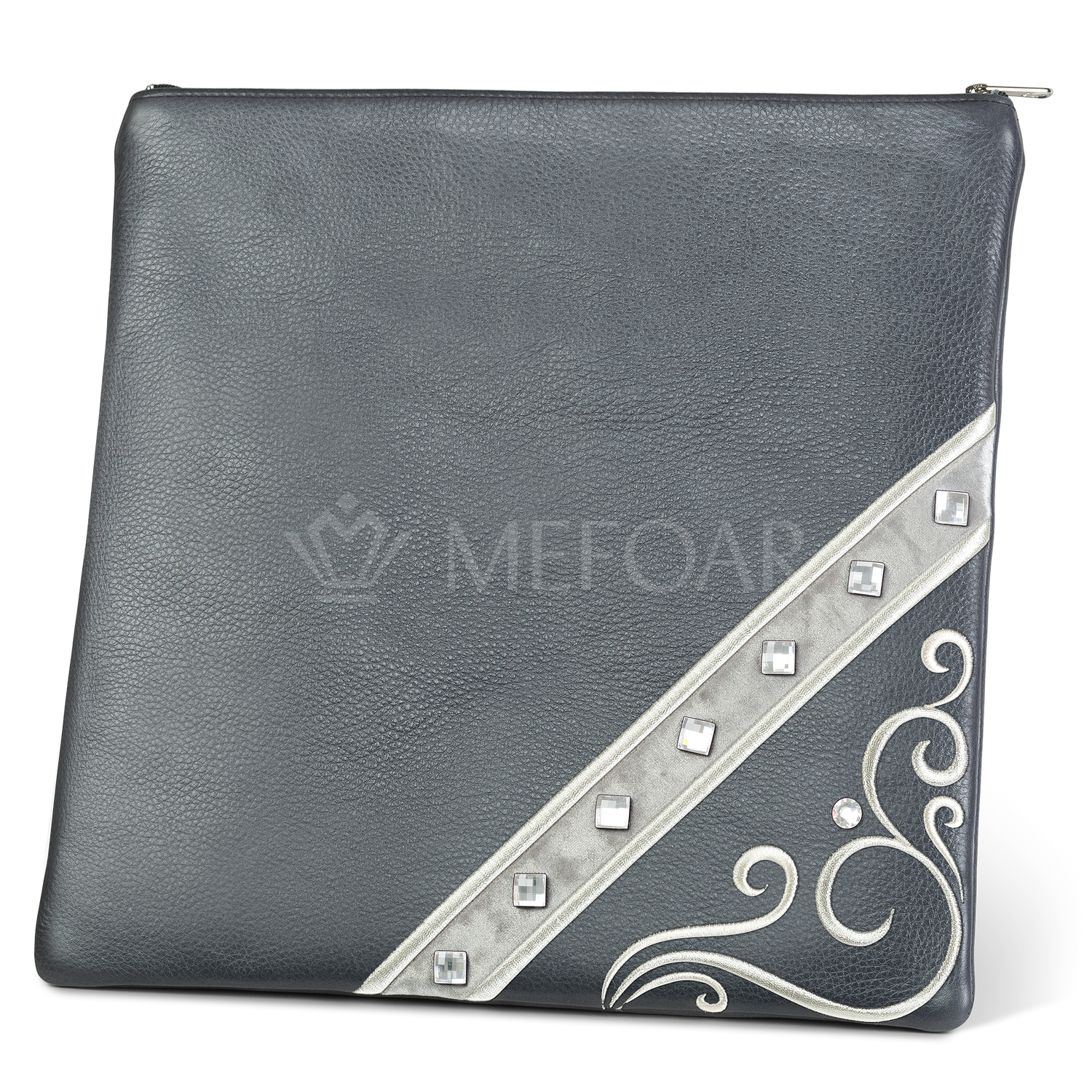 Tallis and Tefillin Bag Design #346 - Solid Leather - Tallis Bags view 2 | Judaica Square Lakewood