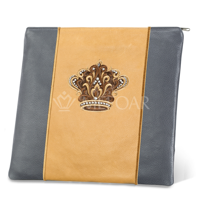 Tallis and Tefillin Bag Design #347 - Livid and Camel Leather - Tallis Bags | Judaica Square Lakewood