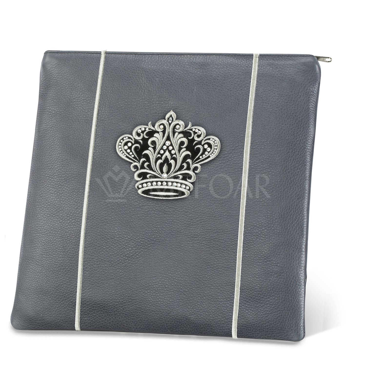 Tallis and Tefillin Bag Design #347 - Solid Leather - Tallis Bags view 2 | Judaica Square Lakewood