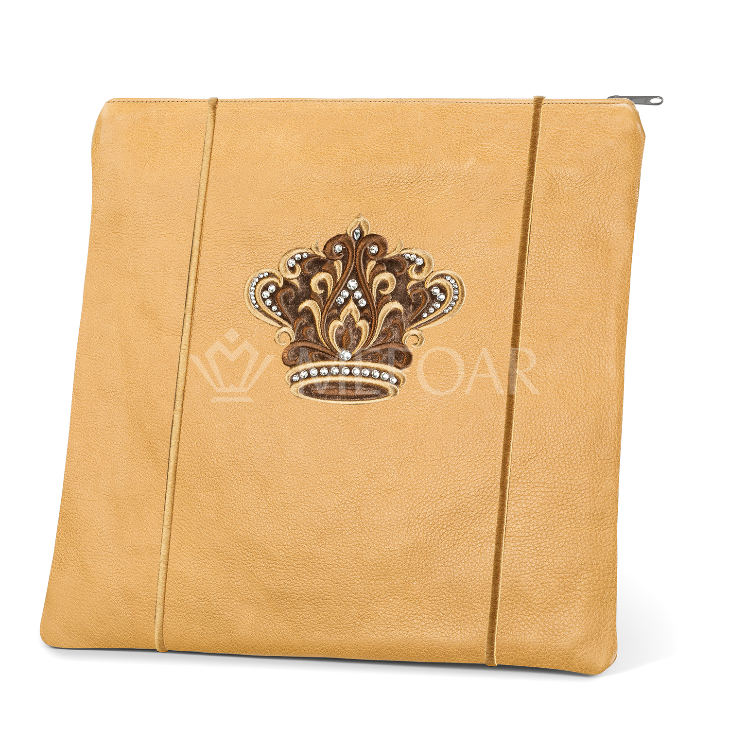 Tallis and Tefillin Bag Design #347 - Solid Leather - Tallis Bags view 4 | Judaica Square Lakewood