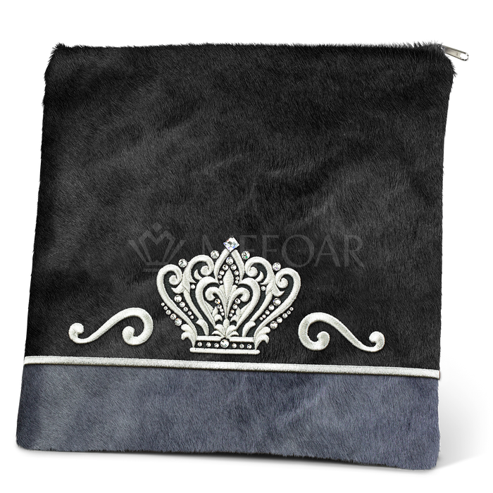 Tallis and Tefillin Bag Design #349 - Black and Livid Fur - Tallis Bags | Judaica Square Lakewood
