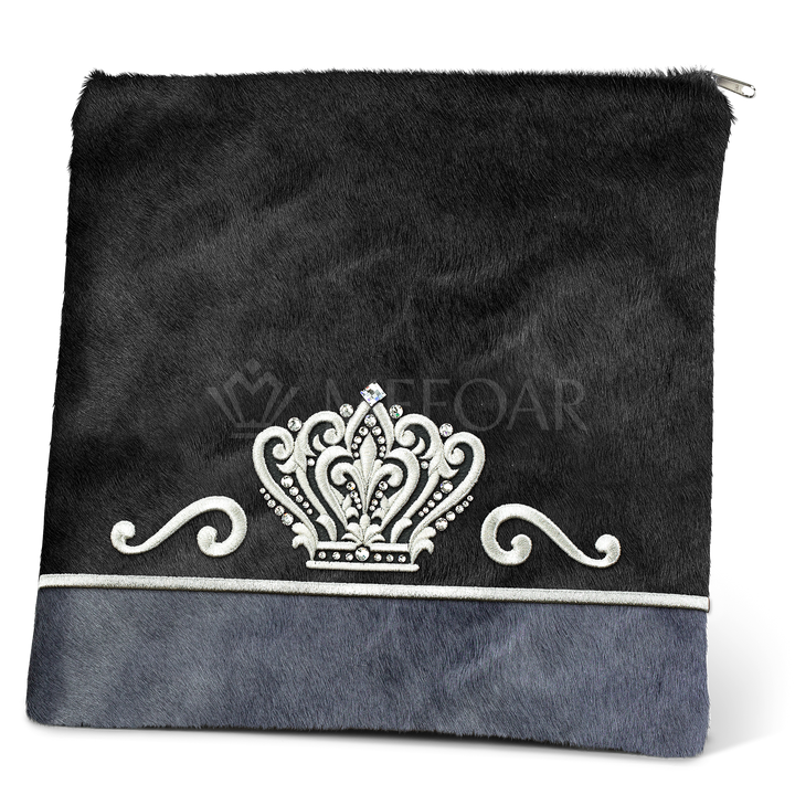 Tallis and Tefillin Bag Design #349 - Black and Livid Fur - Tallis Bags