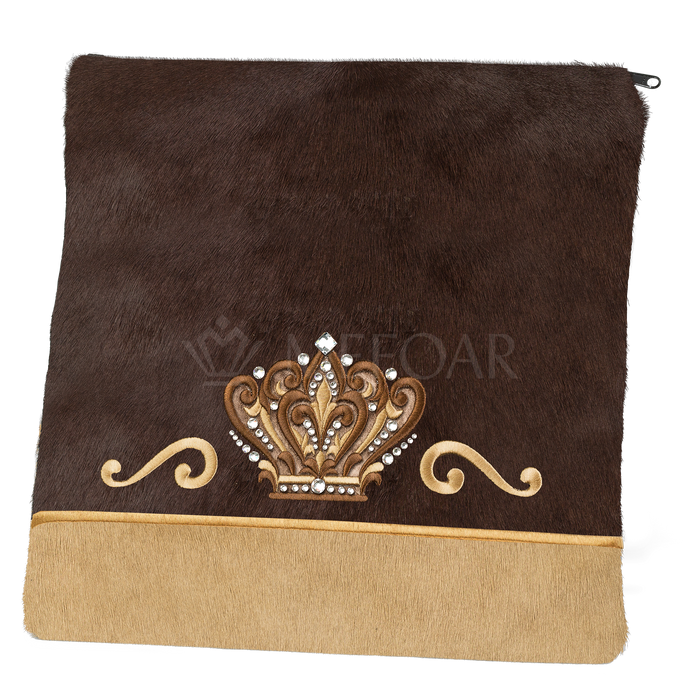 Tallis and Tefillin Bag Design #349 - Brown and Camel Fur - Tallis Bags | Judaica Square Lakewood
