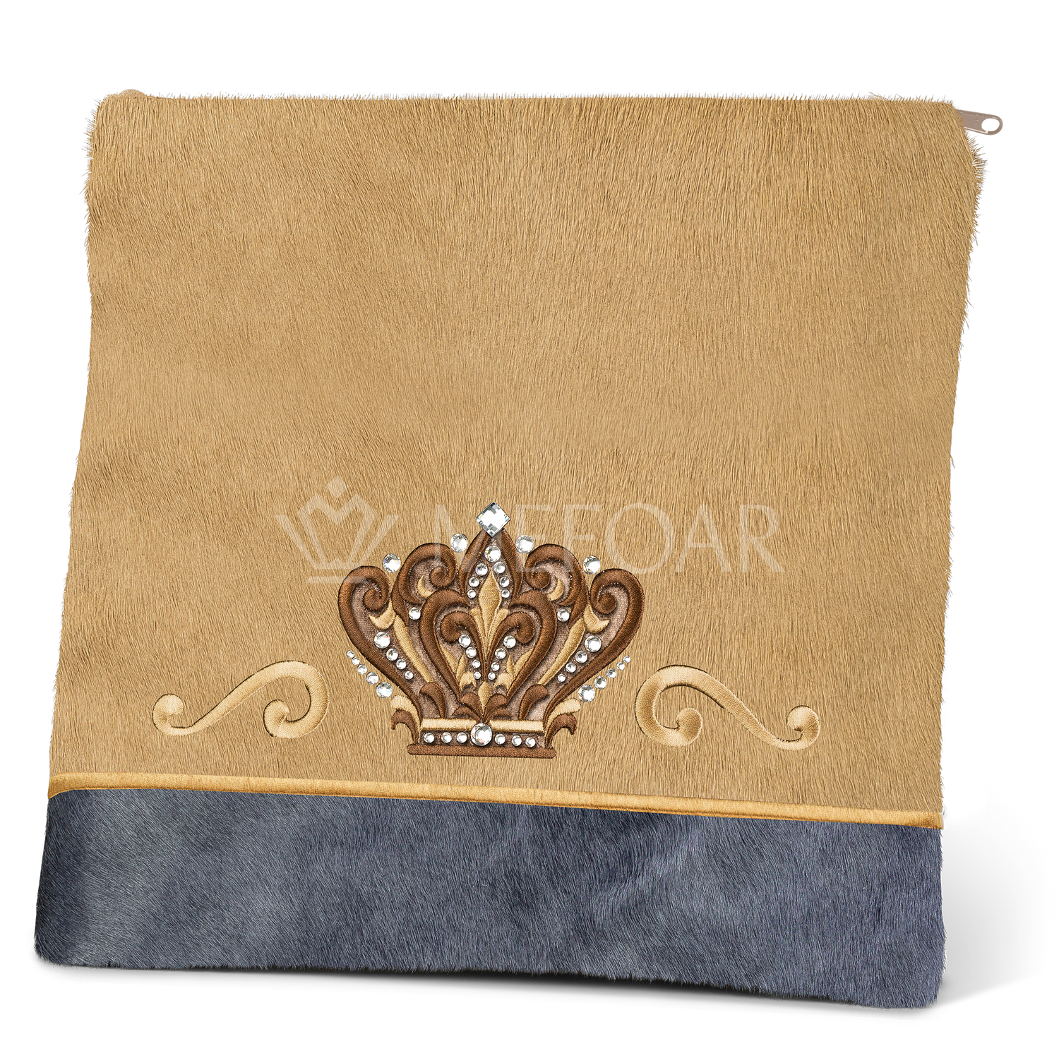 Tallis and Tefillin Bag Design #349 - Livid and Camel Fur - Tallis Bags view 2 | Judaica Square Lakewood