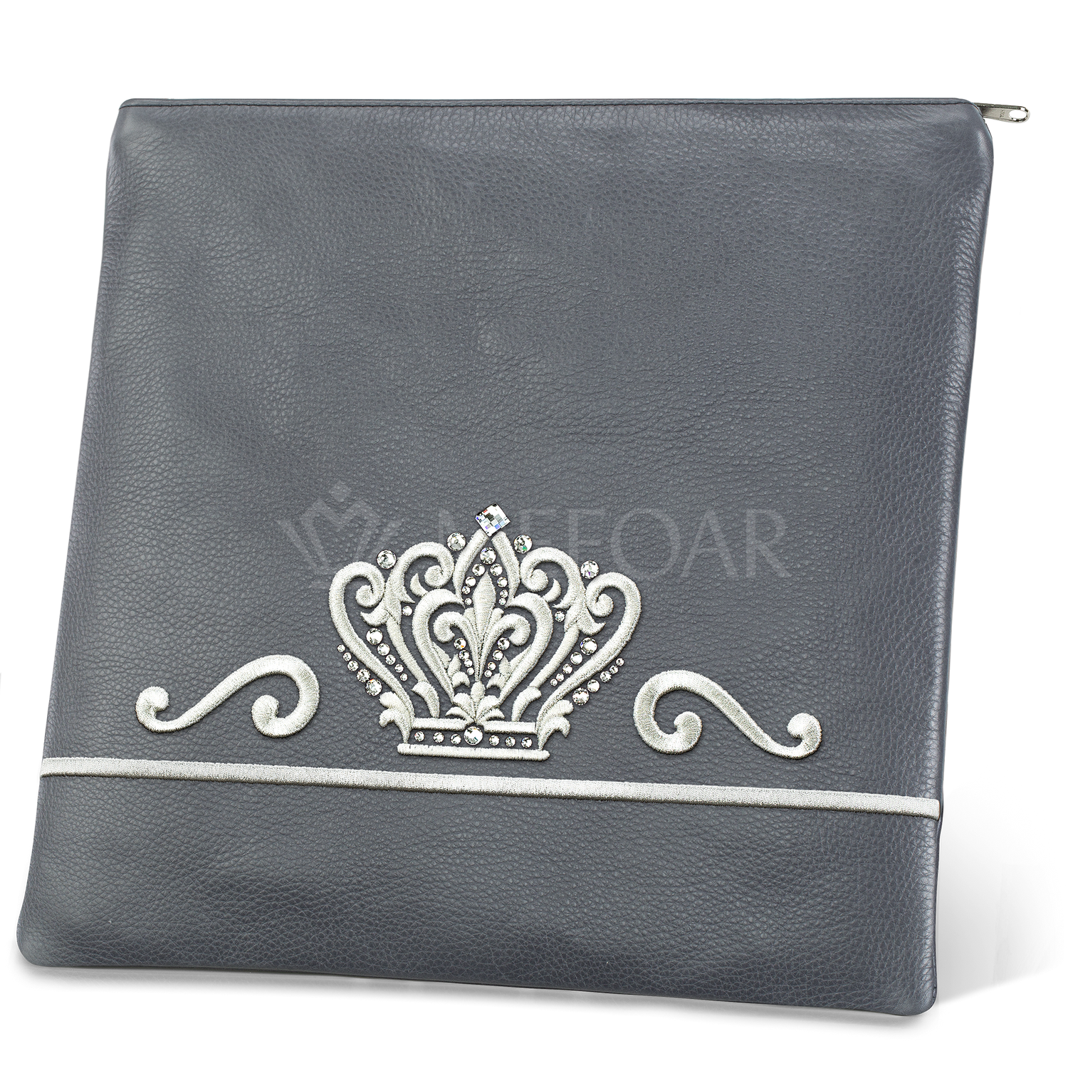Tallis and Tefillin Bag Design #349 - Solid Leather - Tallis Bags view 3 | Judaica Square Lakewood