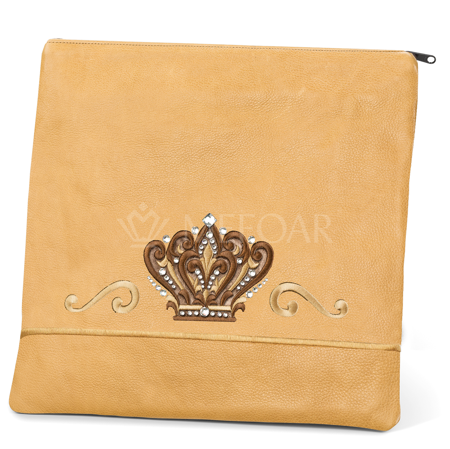 Tallis and Tefillin Bag Design #349 - Solid Leather - Tallis Bags view 5 | Judaica Square Lakewood