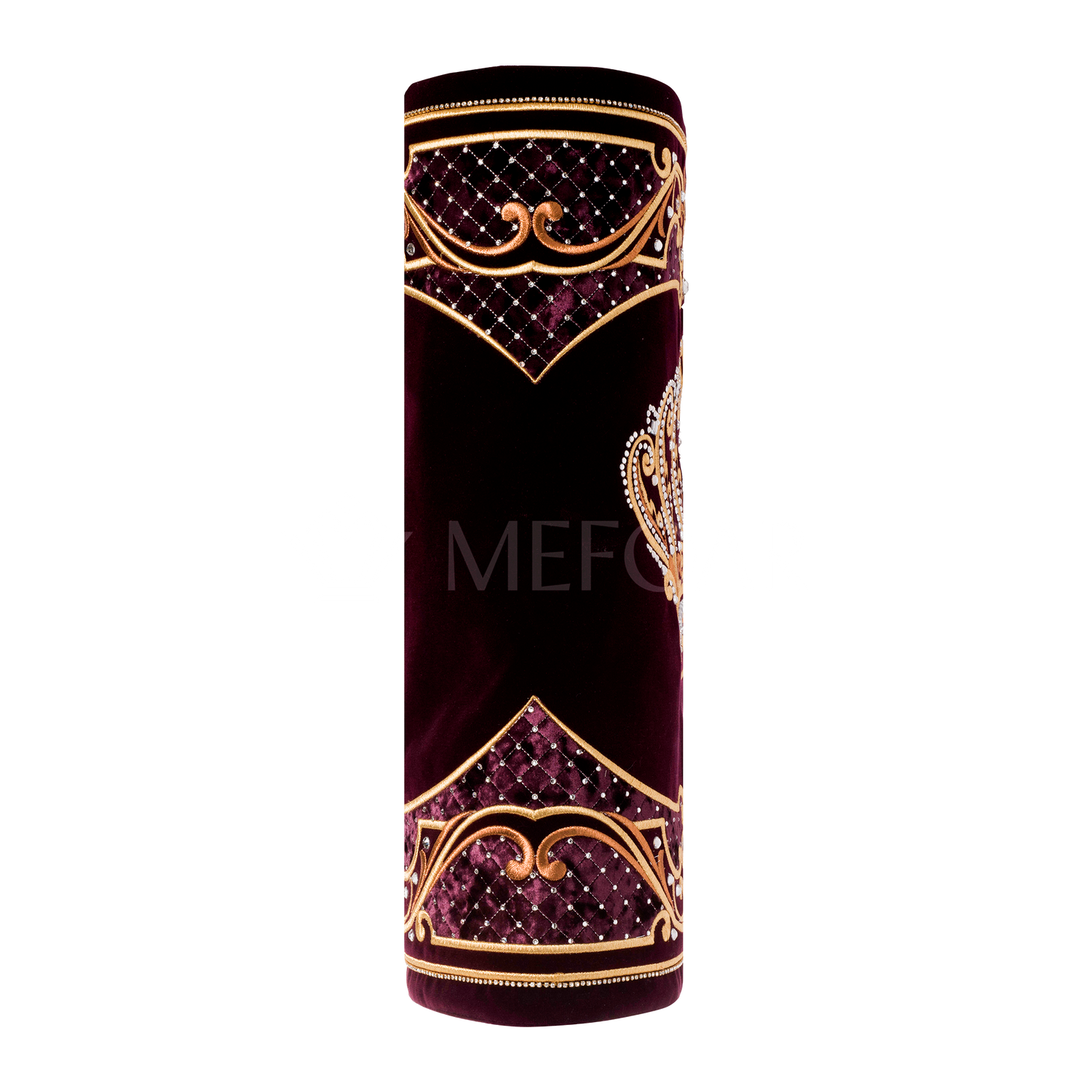 Velvet Torah Mantle - Style 805 - Burgundy - Image 4
