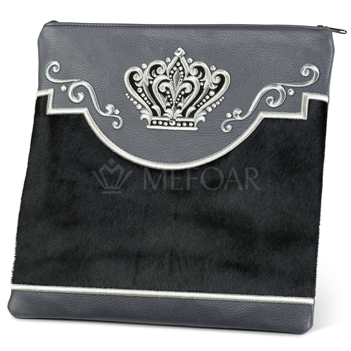 Tallis and Tefillin Bag Design #350 - Livid Leather and Fur - Tallis Bags | Judaica Square Lakewood