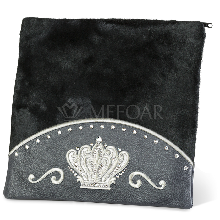 Tallis and Tefillin Bag Design #351 - Livid Leather and Fur - Tallis Bags | Judaica Square Lakewood