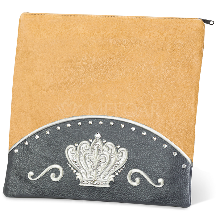Tallis and Tefillin Bag Design #351 - Livid and Camel Leather - Tallis Bags | Judaica Square Lakewood
