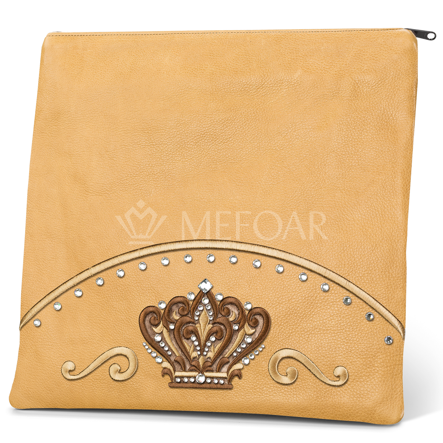 Tallis and Tefillin Bag Design #351 - Solid Leather - Tallis Bags view 4 | Judaica Square Lakewood