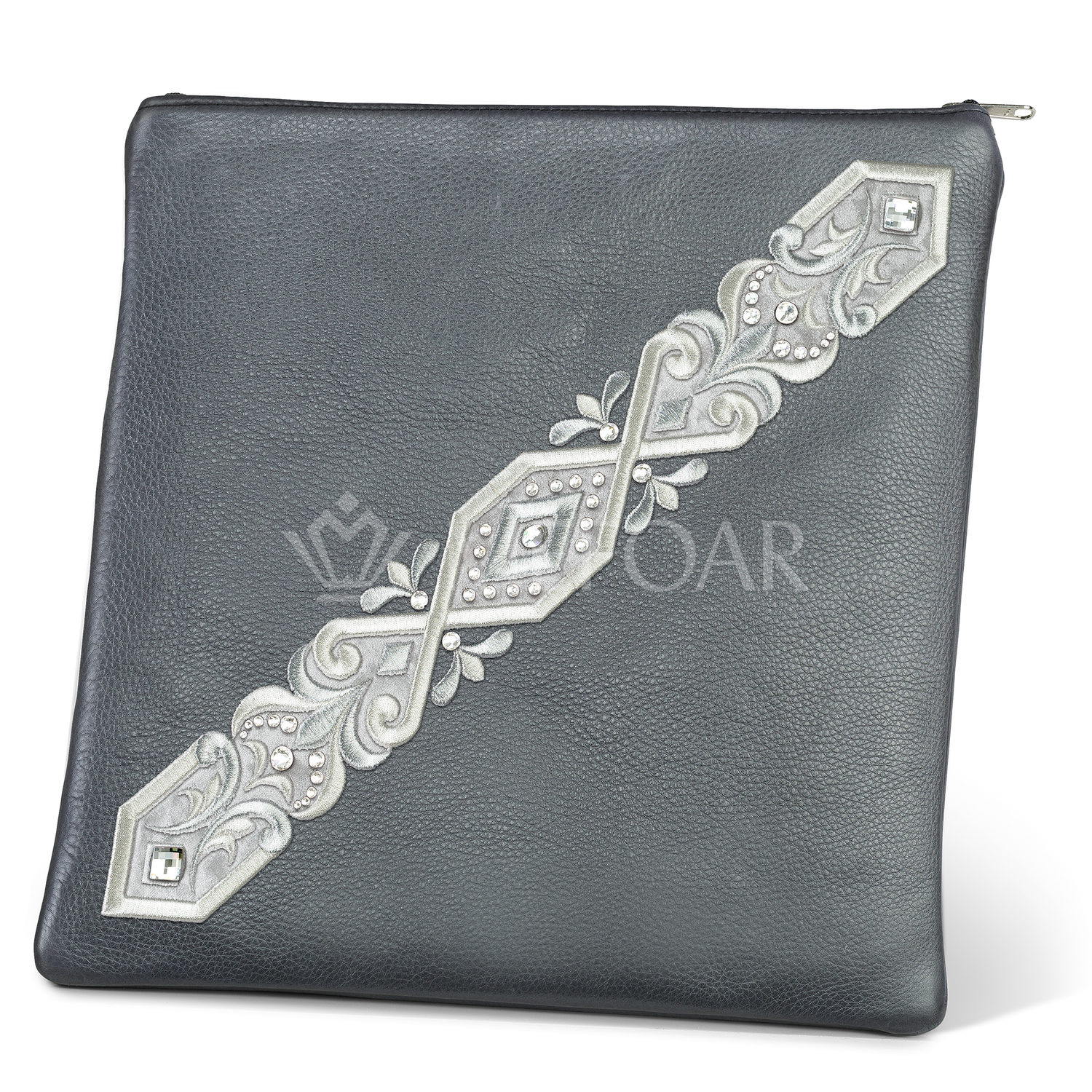 Tallis and Tefillin Bag Design #352 - Solid Leather - Tallis Bags view 2 | Judaica Square Lakewood