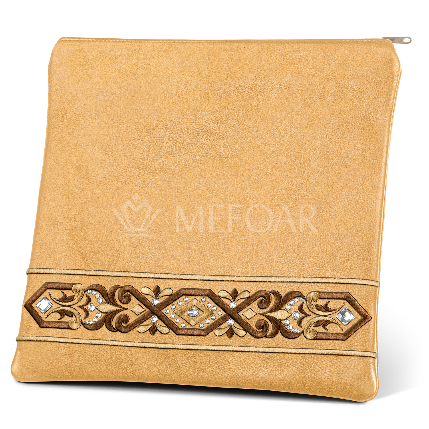 Tallis and Tefillin Bag Design #353 - Solid Leather - Tallis Bags view 4 | Judaica Square Lakewood