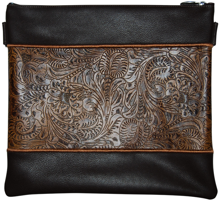 Prestige Premier Leather Tallit & Tefillin Bag (165I-BR)