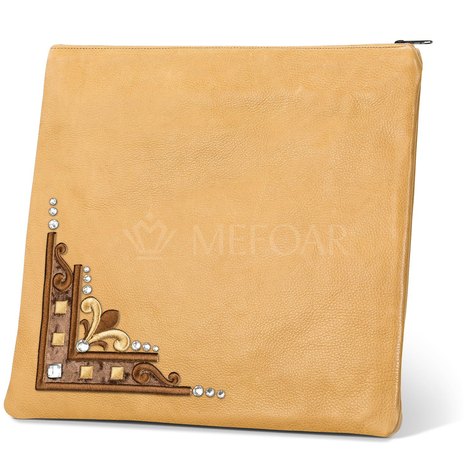 Tallis and Tefillin Bag Design #357 - Solid Leather - Tallis Bags view 4 | Judaica Square Lakewood