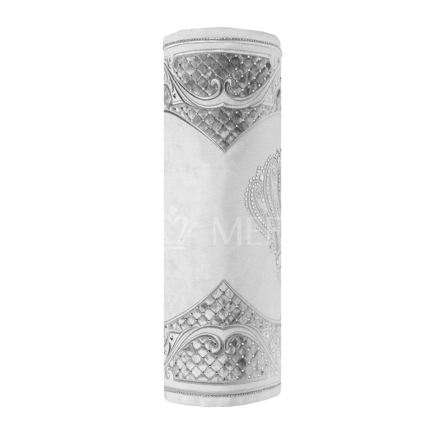 Velvet Torah Mantle - Style 805-White - Image 4